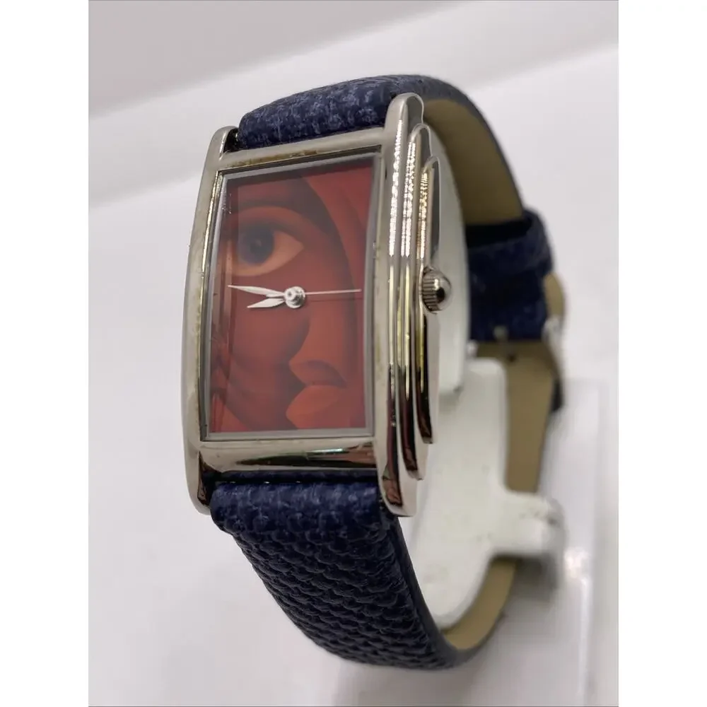 Vintage Womens Art Abstract Art Watch Works New Battery